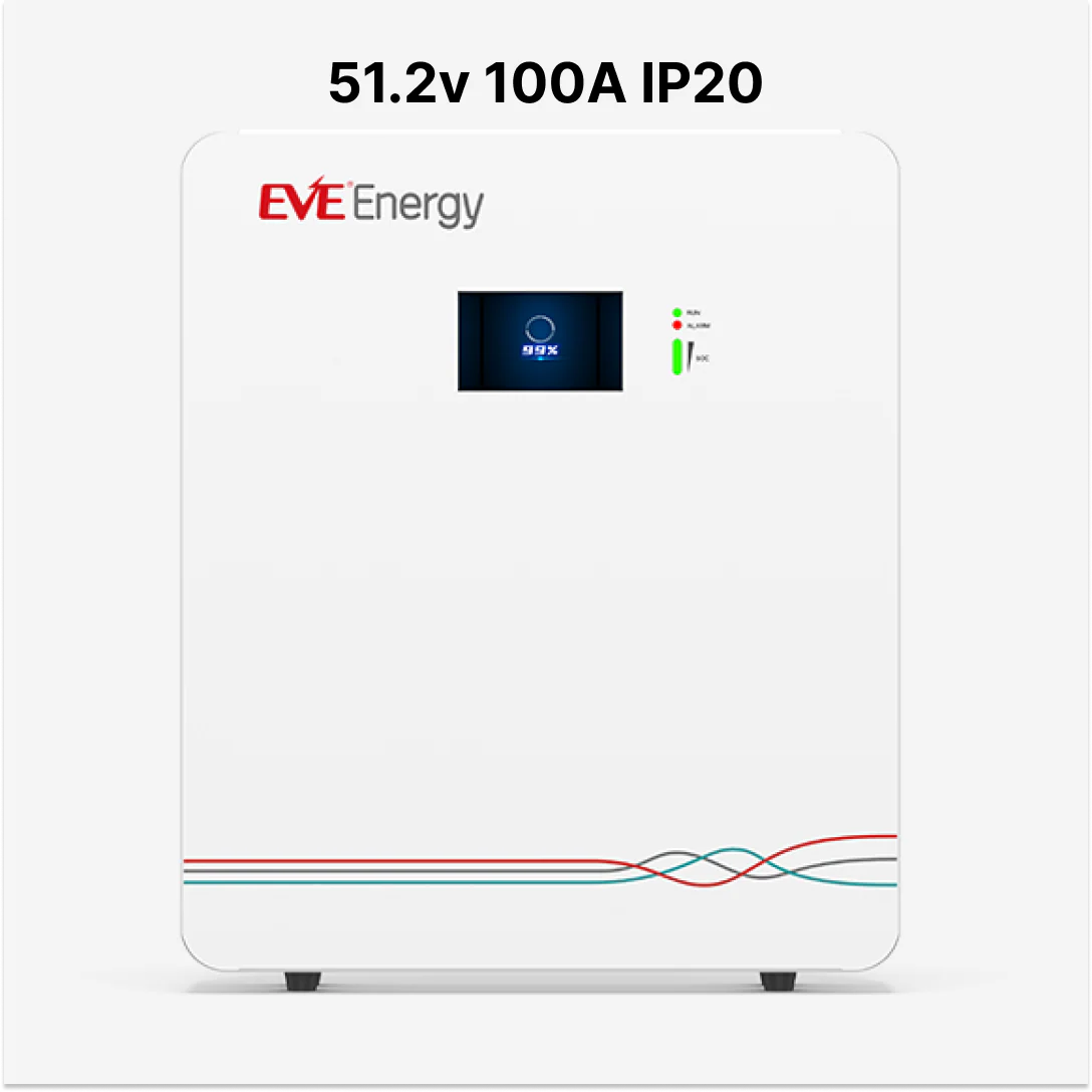 Eve Energy LVI 2.0 WallMount 5KW 51.2v 100Ah Lithium Battery