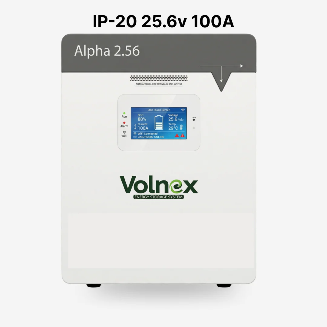 Volnex Alpha 2.56 (2.5kW) 100A Lithium Battery